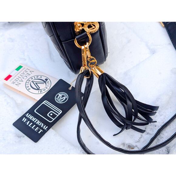 New Valentino Orlandi Vegan Leather Crossbody Bag & Wallet Set | NWT | MSRP $310 - Picture 6 of 12